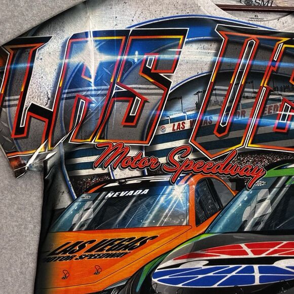 NASCAR Men’s Size XL Las Vegas Motor Speedway Graphic Tee 2016 SMI Properties - Picture 3 of 8